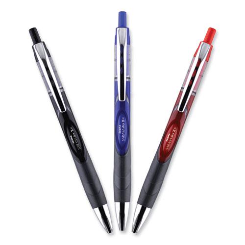 Sarasa Dry Gel X30 Gel Pen, Retractable, Medium 0.7 mm, Black Ink, Black/Silver Barrel, 24/Pack. Picture 4