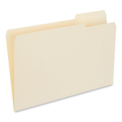 Top Tab File Folders, 1/3-Cut Tabs: Right Position, Legal Size, 0.75" Expansion, Manila, 100/Box. Picture 1