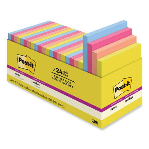 Note Pads in Summer Joy Collection Colors, 3" x 3", Summer Joy Collection Colors, 70 Sheets/Pad, 24 Pads/Pack. Picture 1
