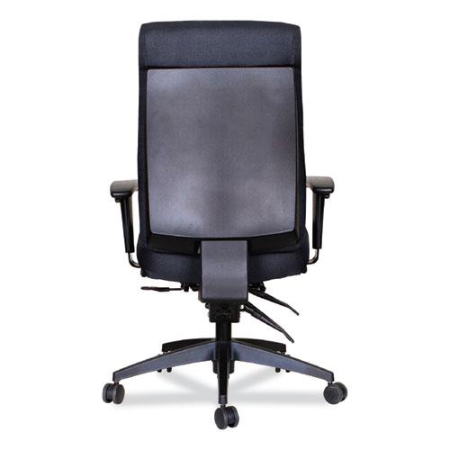 Alera Wrigley Series High Performance High-Back Multifunction Task Chair, Supports 275 lb, 18.7" to 22.24" Seat Height, Black. Picture 7