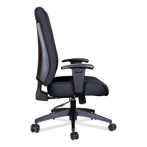 Alera Wrigley Series High Performance High-Back Synchro-Tilt Task Chair, Supports 275 lb, 17.24" to 20.55" Seat Height, Black. Picture 8