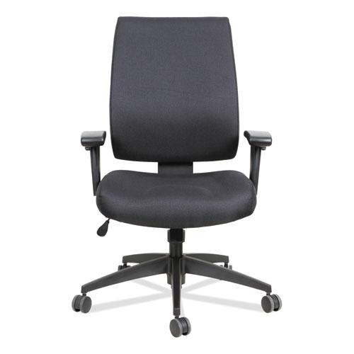 Alera Wrigley Series High Performance Mid-Back Synchro-Tilt Task Chair, Supports 275 lb, 17.91" to 21.88" Seat Height, Black. Picture 11