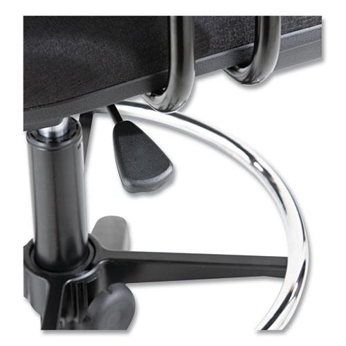 Alera Interval Series Swivel Task Stool, Supports Up to 275 lb, 23.93" to 34.53" Seat Height, Black Fabric. Picture 9