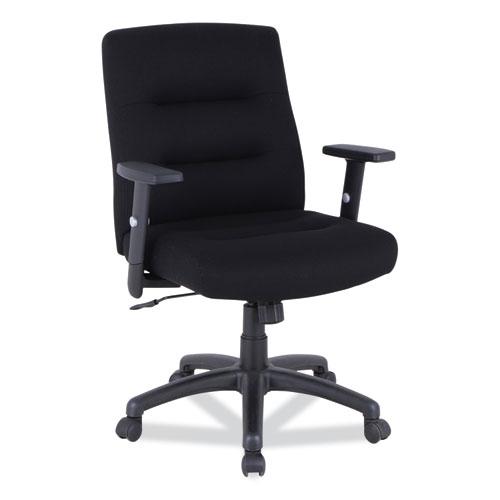 Alera Kesson Series Petite Office Chair, Supports Up to 300 lb, 17.71" to 21.65" Seat Height, Black. Picture 1