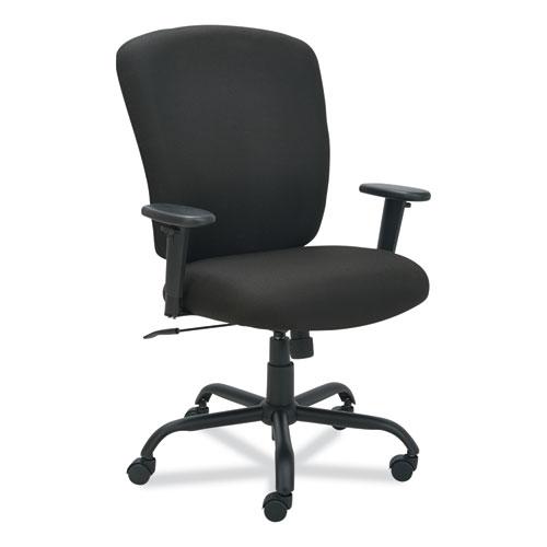 Alera Mota Series Big and Tall Chair, Supports Up to 450 lb, 19.68" to 23.22" Seat Height, Black. Picture 1