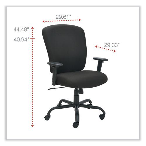 Alera Mota Series Big and Tall Chair, Supports Up to 450 lb, 19.68" to 23.22" Seat Height, Black. Picture 2