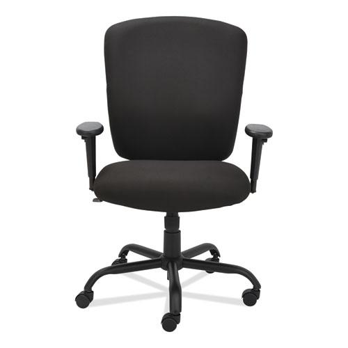 Alera Mota Series Big and Tall Chair, Supports Up to 450 lb, 19.68" to 23.22" Seat Height, Black. Picture 6