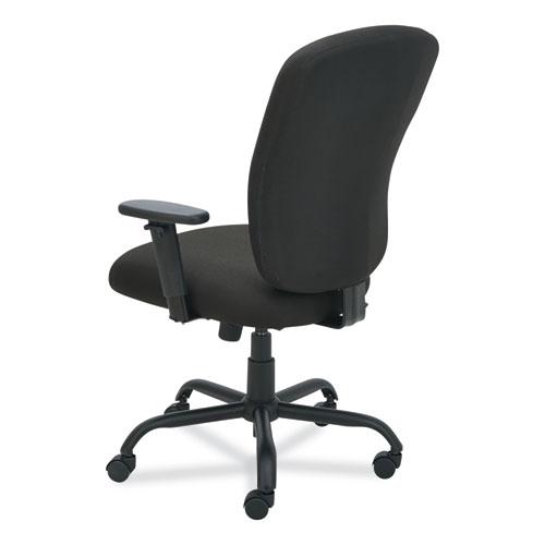 Alera Mota Series Big and Tall Chair, Supports Up to 450 lb, 19.68" to 23.22" Seat Height, Black. Picture 8