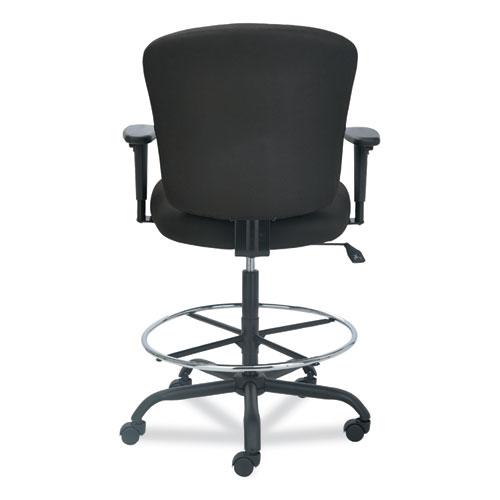 Alera Mota Series Big and Tall Stool, Supports Up to 450 lb, 28.74" to 32.67" Seat Height, Black. Picture 6