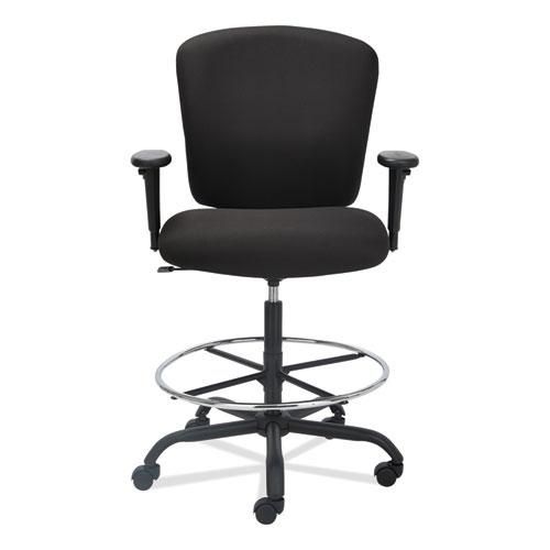 Alera Mota Series Big and Tall Stool, Supports Up to 450 lb, 28.74" to 32.67" Seat Height, Black. Picture 8