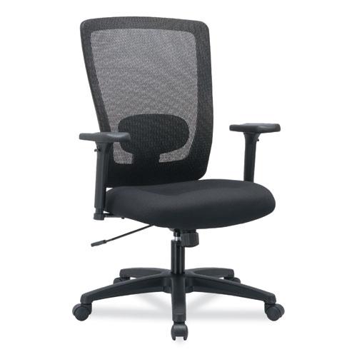 Alera Envy Series Mesh High-Back Swivel/Tilt Chair, Supports Up to 250 lb, 16.88" to 21.5" Seat Height, Black. Picture 1