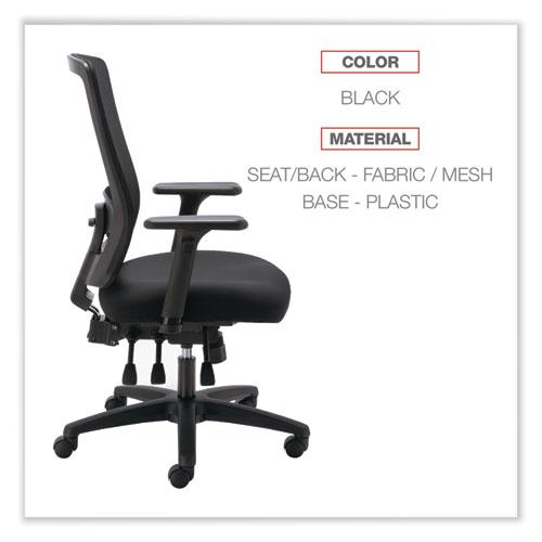 Alera Envy Series Mesh High-Back Multifunction Chair, Supports Up to 250 lb, 16.88" to 21.5" Seat Height, Black. Picture 3