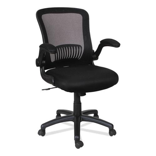 Alera EB-E Series Swivel/Tilt Mid-Back Mesh Chair, Supports Up to 275 lb, 18.11" to 22.04" Seat Height, Black. Picture 9
