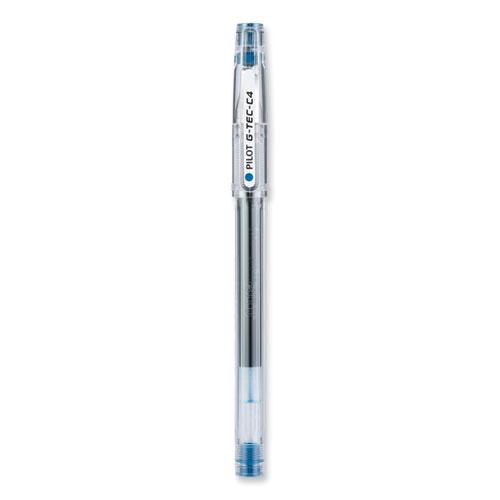 G-TEC-C Ultra Gel Pen, Stick, Extra-Fine 0.4 mm, Blue Ink, Clear/Blue Barrel, Dozen. Picture 2