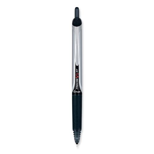 Precise V5RT Roller Ball Pen, Retractable, Extra-Fine 0.5 mm, Black Ink, Black Barrel, 30/Pack. Picture 1