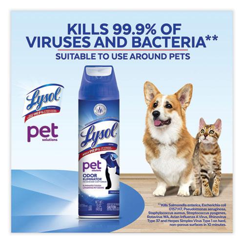 Disinfectant Spray II Pet Odor Eliminator, Fresh, 15 oz Aerosol Spray, 12/Carton. Picture 7
