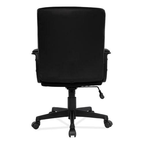 Alera Breich Series Manager Chair, Supports Up to 275 lbs, 16.73" to 20.39" Seat Height, Black Seat/Back, Black Base. Picture 4