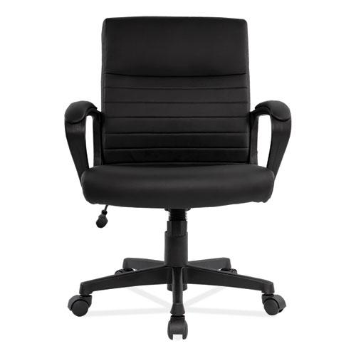 Alera Breich Series Manager Chair, Supports Up to 275 lbs, 16.73" to 20.39" Seat Height, Black Seat/Back, Black Base. Picture 5