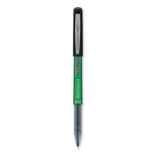 Precise V5 BeGreen Roller Ball Pen, Stick, Extra-Fine 0.5 mm, Black Ink, Black Barrel, Dozen. Picture 1