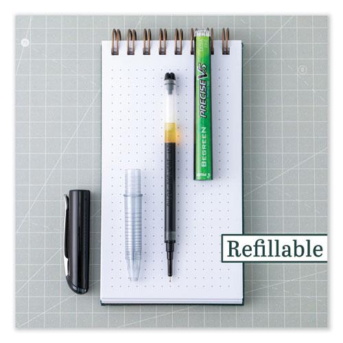Precise V5 BeGreen Roller Ball Pen, Stick, Extra-Fine 0.5 mm, Black Ink, Black Barrel, Dozen. Picture 4