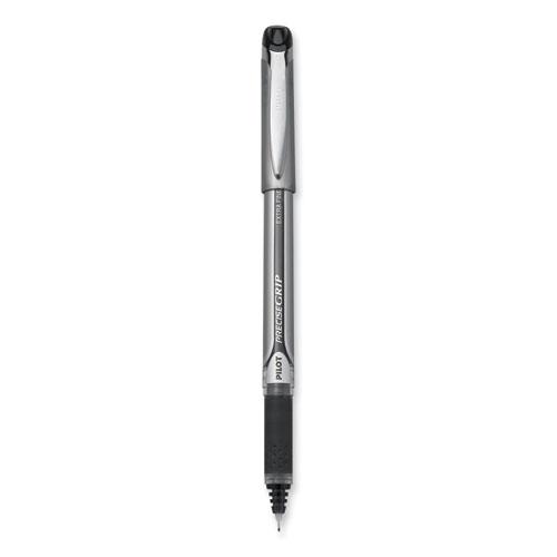 Precise Grip Roller Ball Pen, Stick, Extra-Fine 0.5 mm, Black Ink, Black Barrel. Picture 1