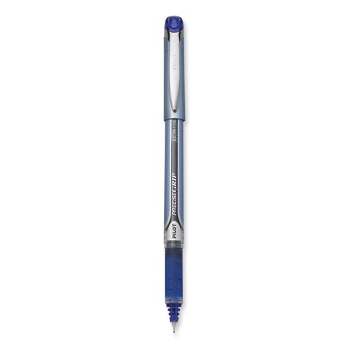 Precise Grip Roller Ball Pen, Stick, Extra-Fine 0.5 mm, Blue Ink, Blue Barrel. Picture 1