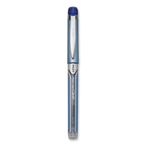 Precise Grip Roller Ball Pen, Stick, Extra-Fine 0.5 mm, Blue Ink, Blue Barrel. Picture 3