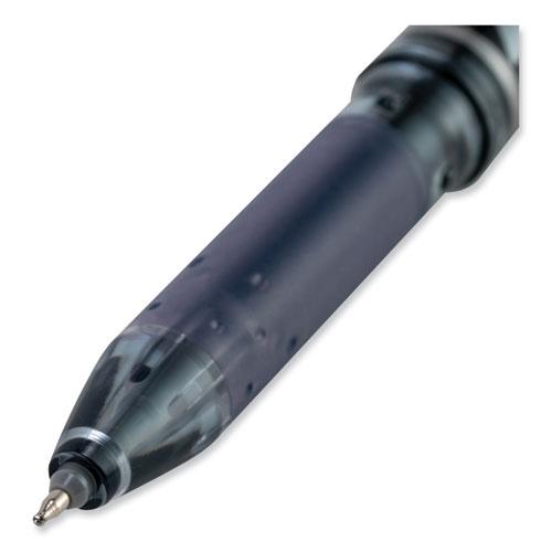 FriXion Point Erasable Gel Pen, Stick, Extra-Fine 0.5 mm, Black Ink, Black/Silver/Smoke Barrel. Picture 4
