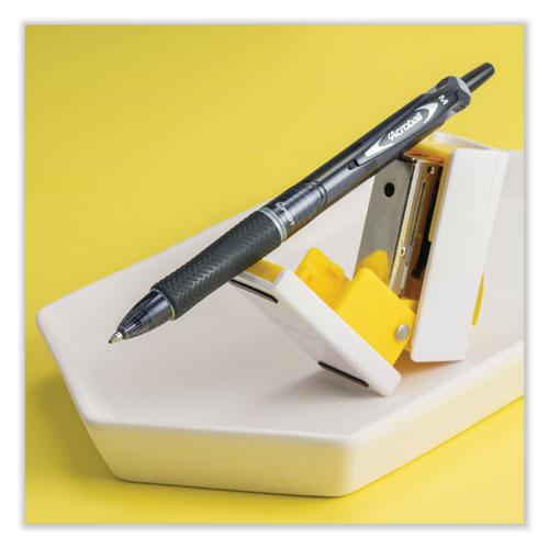 Acroball Colors Advanced Ink Hybrid Gel Pen, Retractable, Medium 1 mm, Black Ink, Smoke/Black Barrel. Picture 4