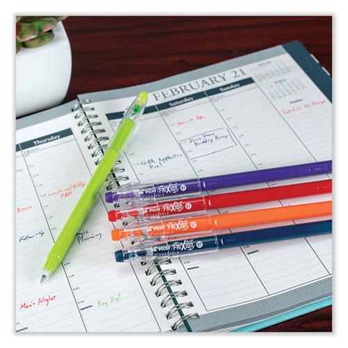FriXion ColorSticks Erasable Gel Pen, Stick, Fine 0.7 mm, Assorted Ink and Barrel Colors, 10/Pack. Picture 5
