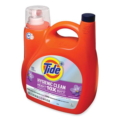 Hygienic Clean Heavy 10x Duty Liquid Laundry Detergent, Spring Meadow, 154 oz Bottle, 4/Carton. Picture 4