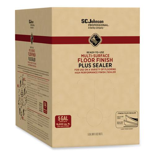 Ready-To-Use Multi-Surface Floor Finish Plus Sealer, Light Fresh Scent, 5 gal Bag-in-Box. Picture 2