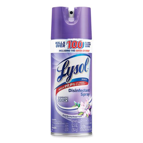 Disinfectant Spray, Early Morning Breeze, 12.5 oz Aerosol Spray, 12/Carton. Picture 3