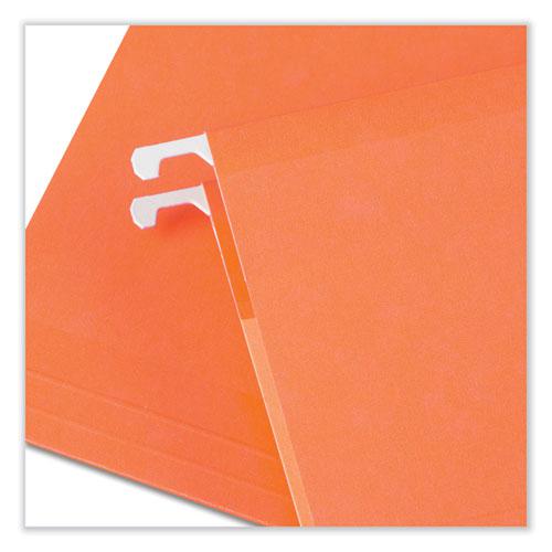 Deluxe Reinforced Recycled Hanging File Folders, Letter Size, 1/5-Cut Tabs, Assorted, 25/Box. Picture 5