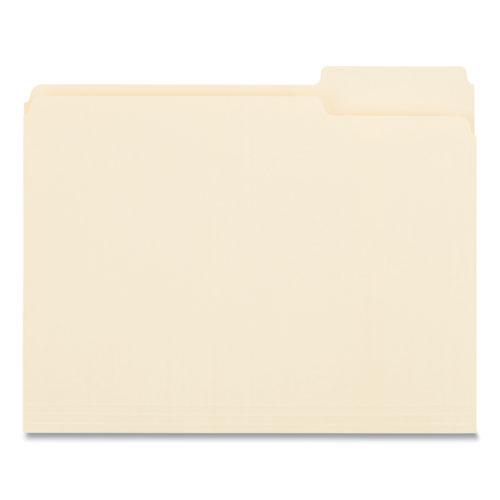 Top Tab File Folders, 1/3-Cut Tabs: Right Position, Letter Size, 0.75" Expansion, Manila, 100/Box. Picture 3