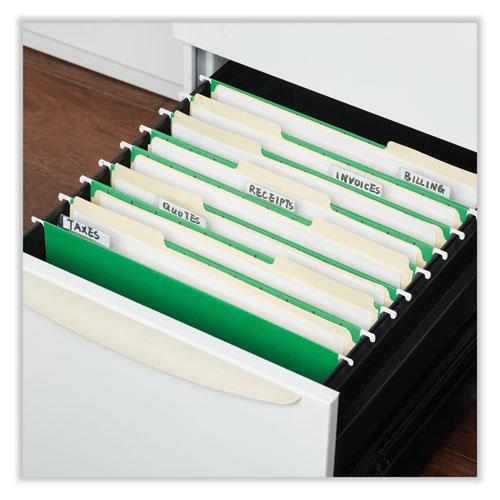 Deluxe Bright Color Hanging File Folders, Letter Size, 1/5-Cut Tabs, Bright Green, 25/Box. Picture 3