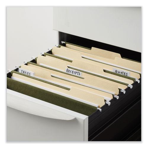 Box Bottom Hanging File Folders, 2" Capacity, Letter Size, 1/5-Cut Tabs, Standard Green, 25/Box. Picture 3