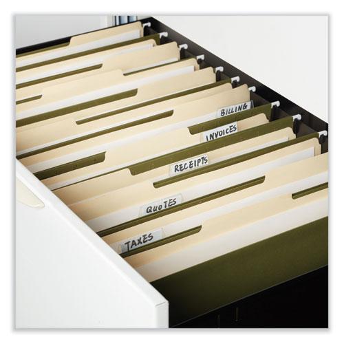 Box Bottom Hanging File Folders, 2" Capacity, Legal Size, 1/5-Cut Tabs, Standard Green, 25/Box. Picture 5