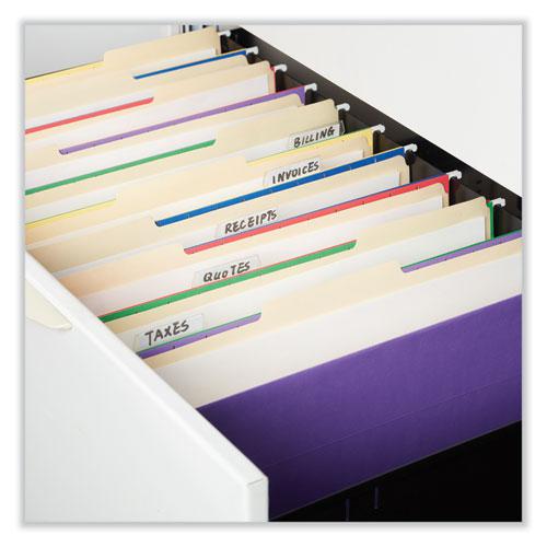 Deluxe Bright Color Hanging File Folders, Legal Size, 1/5-Cut Tabs, Violet, 25/Box. Picture 3