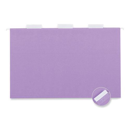 Deluxe Bright Color Hanging File Folders, Legal Size, 1/5-Cut Tabs, Assorted Colors, 25/Box. Picture 3