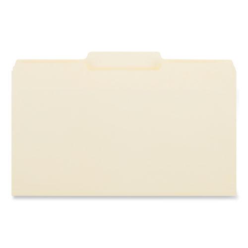 Top Tab File Folders, 1/3-Cut Tabs: Center Position, Legal Size, 0.75" Expansion, Manila, 100/Box. Picture 2