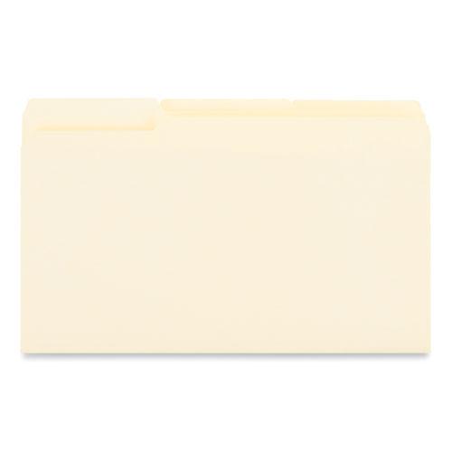 Interior File Folders, 1/3-Cut Tabs: Assorted, Legal Size, 9.5-pt Manila, 100/Box. Picture 1