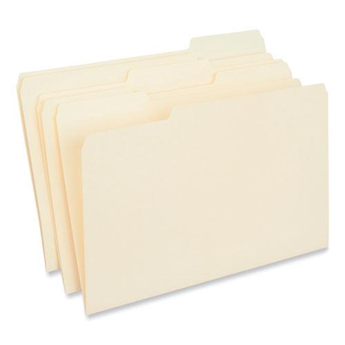 Interior File Folders, 1/3-Cut Tabs: Assorted, Legal Size, 9.5-pt Manila, 100/Box. Picture 3