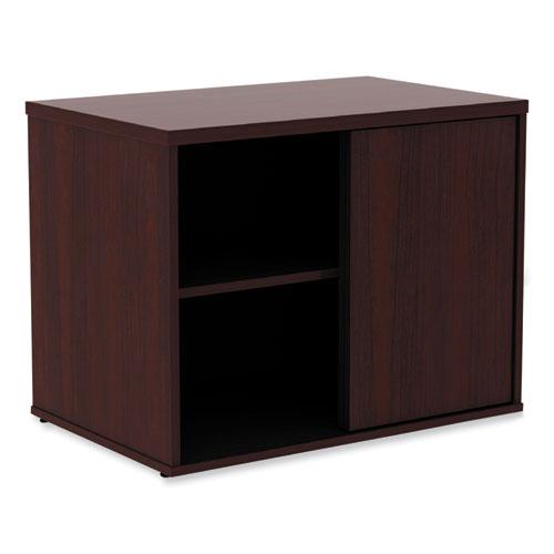 Alera Open Office Low Storage Cab Cred, 29.5w x 19.13d x 22.78h, Mahogany. Picture 1