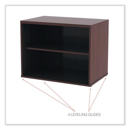 Alera Open Office Low Storage Cab Cred, 29.5w x 19.13d x 22.78h, Mahogany. Picture 6