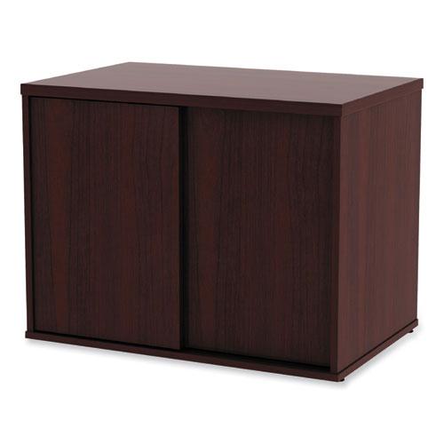 Alera Open Office Low Storage Cab Cred, 29.5w x 19.13d x 22.78h, Mahogany. Picture 8