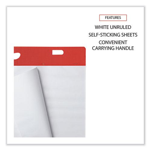 Self-Stick Easel Pad, Unruled, 25 x 30, White, 30 Sheets, 2/Carton. Picture 3