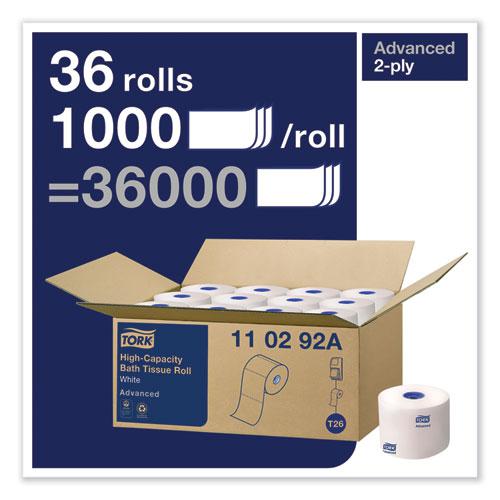 Advanced High Capacity Bath Tissue, Septic Safe, 2-Ply, White, 1,000 Sheets/Roll, 36/Carton. Picture 3