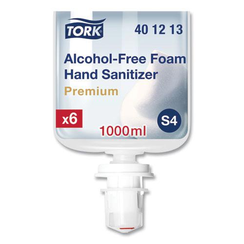 Premium Alcohol-Free Foam Sanitizer, 1 L Bottle, Unscented, 6/Carton. Picture 1