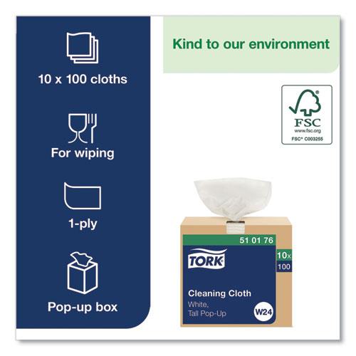 Cleaning Cloth, 8.46 x 16.13, White, 100 Wipes/Box, 10 Boxes/Carton. Picture 2